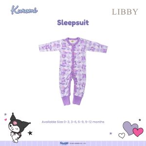 LIBBY Premium Sleepsuit SANRIO - KUROMI - HELLO KITTY EDITION 0-9 Bulan (1 Pcs/Pack)