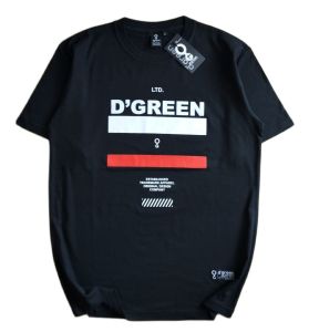 DGreen Baju Kaos Pria Distro Lengan Pendek Bahan Katun Tebal Keren Kekinian Motif Simple