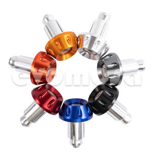 2pcs 7/8 "22mm CNC handle bar end cap for motorcycle Handlebar End Slider Grips For Cafe Racer Clubman Handlebar