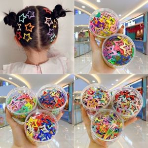 Hộp 50 Kẹp Tóc Hình Ngôi Sao Nhiều Màu Đáng Yêu – Phụ Kiện Tóc Xinh Xắn Cho Bé Gái Học Sinh Teen