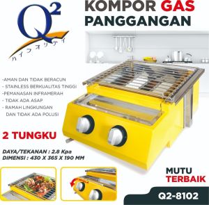 Kompor gas panggang sanex 2in1 SN-KKP128 BISA PILIH VARAIAN+selang