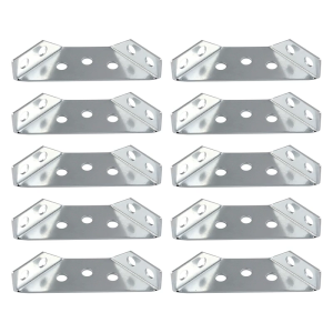 10Pcs Stainless Steel Furniture Corner Connector Shelf Brackets Cabinet Support Fixing Frame Corner Brace Enduring