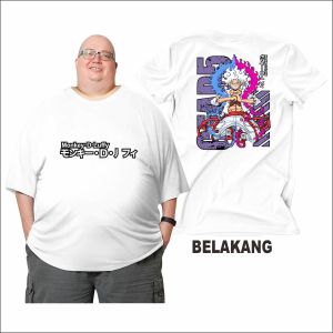 Max Bb 150 Kg LUFFY VOL 1 Kaos Wanita Pria Kaos  Jumbo Big Size 2XL3XL4XL5XL6XL7XL Pria Dan Wanita Bahan Semi Katun Combed 24