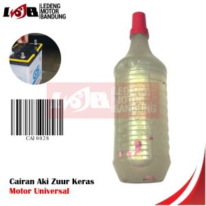 Air Accu Zuur Keras Botol Kecil Cairan Aki Zur Tutup Merah
