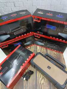 Speaker Bluetooth L-58S Speaker Solar Recharge Panel Surya Speaker FM Antena Radio Speaker Aktif Senter Flashlight