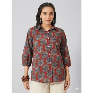 DEBAYU Cotton Shirt-Style Kurti with Puff Sleevess Size S to XXL [Janasya] Malaysia