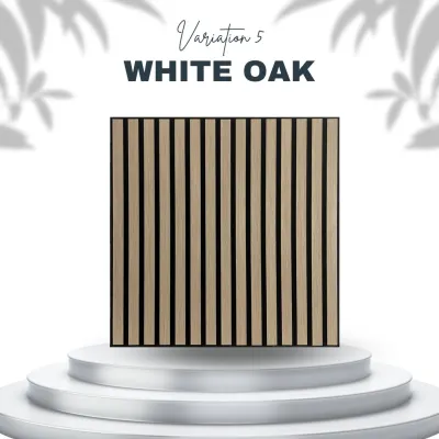 [Slatwall]🌳 600x600mm - 1pc Sound Proof Acoustic Panel Self-Adhesive Studio Office Home Wall Karaoke Restaurant