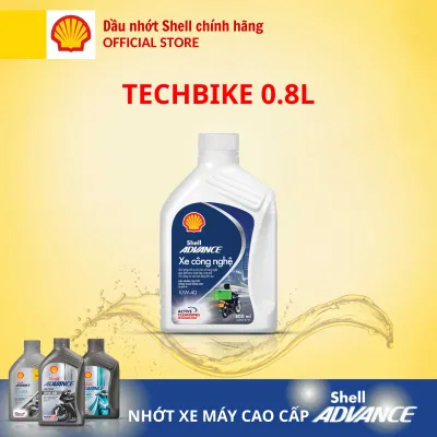 [Xe số 0.8L] Dầu nhớt 4T Shell Advance TECHBIKE xe công nghệ SL 10W40 0.8L