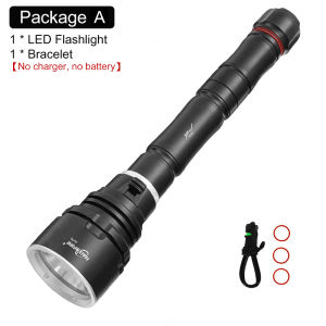 HaixnFire ไฟฉายดำน้ำ DV76สกูบา XHP70ไฟฉายกันน้ำ LED 10000ลูเมนโคมไฟปลาใต้น้ำตะเกียงตั้งแคมป์