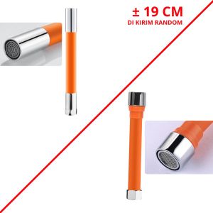 BRG Selang Air Flexible Ekstensi 47Cm Sambungan Keran Air Universal 360 Derajat Bahan Silikon 19Cm Selang Air Wastafel