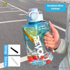 Water Bottle Air Botol Besar Large Capacity Drinking Jug for Sports Gym Fitness Tumbler Outdoor Bottle 大容量水杯