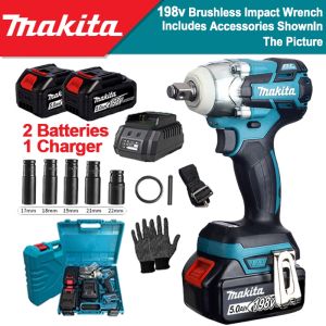 Makita Impact Wrench Cordless Heavy Duty Original Cordless Drill Electric Wrench Motor Power Tools