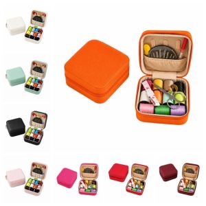 N6MBRH Portable Sewing Storage Box Daily Sewing DIY Projects Sewing Supplies Organizer Practical Heavy Duty Hand Sewing Tool Kit Travel Sewing