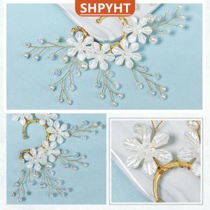 [COD] SHPYHT SPORTS Fashion Flower Earclip No Handmade Flower Punk Shiny Earrings Womens Sweet Delicate Earclip Party Jewelry Gift