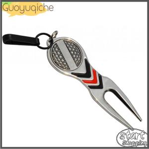 【Guoyuqiche】🔥🔥🔥 เครื่องมือซ่อมไม้กอล์ฟตัวทำจากโลหะผสมทรงกลมพร้อมตะขออุปกรณ์เสริมสำหรับเล่นกีฬามาตรฐาน