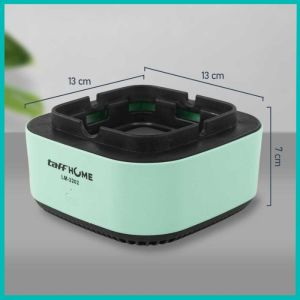 TaffHOME Asbak Rokok Air Purifier Filter Cigar Ashtray / Asbak Elektrik Penghisap Asap Rokok Dengan Filter Pembersih Udara Ion negatif rumah tangga Filter pemurni persegi menghilangkan bau asap aromaterapi mengurangi asap / Asbak Filter Asap Abu Rokok