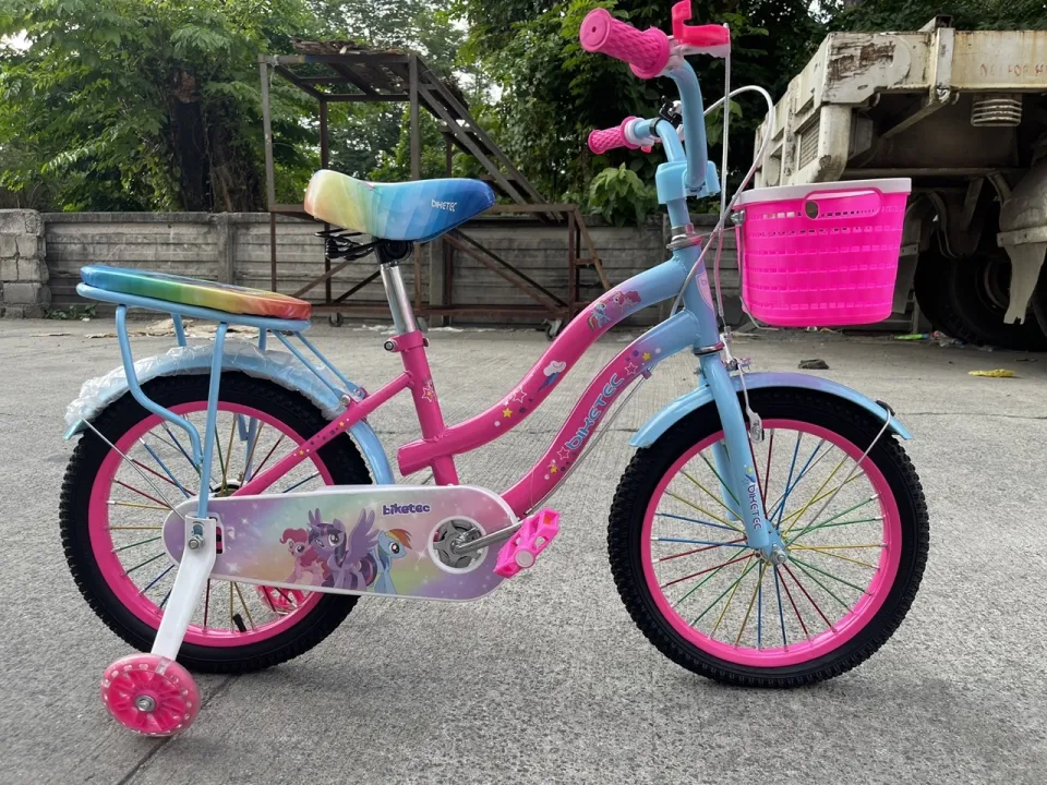 available kids bike for girls kids size 16 rainbow color Used
