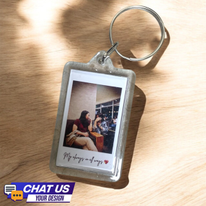 Transfer it Customized Acrylic Polaroid Photo Insert Keychain Rectangle Openable Giveaway & Gift