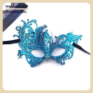 [COD] Halloween nửa mặt nạ sang trọng Masquerade phụ nữ ăn mặc giáng sinh bên cosplay trang trí mặt nạ mắt hộp đêm ren mặt nạ