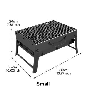 🇸🇬🔥SG STOCK🔥 Foldable BBQ Grill Patio Charcoal Stove Outdoor Camping Picnic Charcoal Barbecue Accessories