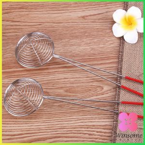 Winsome กระชอนไข่มุก กระชอนมินิ ด้ามแดง Stainless steel colander