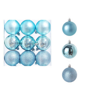 6/12/24 Pcs Set Gold Red Metallic Plastic Ball Xmas Balls Set  Ornament for Christams Tree Decor Christmas Balls Decorations Home Hanging Decorative Balls