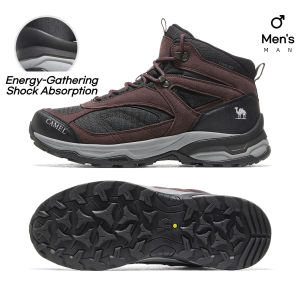 CAMEL CROWN Waterproof Winter Hiking Boots | Mid-Top Outdoor Snow Trekking Shoes Insulated Warm Cold-Weather Footwear Thick Sole Anti-Slip Trail Sneakers Durable Camping & Mountaineering Boots for Men & Women