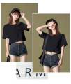 croptop plain women croptop plain korean style croptop shirt croptop women blouse crotop plain women new style 2024 cotton croptop plain high qaulity croptop plain blouse. 