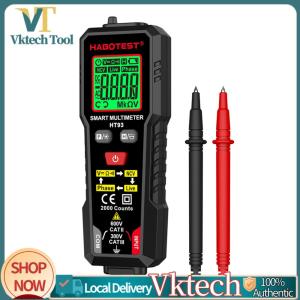 [Vktech]HT93 Digital Multimeter TRMS 2000 นับ AC/DC เครื่องทดสอบความต้านทานแรงดันไฟฟ้าอัตโนมัติด้วยการทดสอบลวดสด NCV/ความต่อเนื่อง