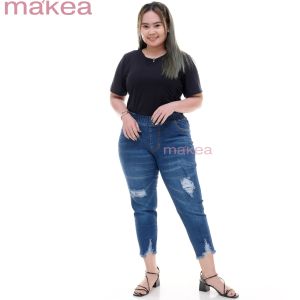 Legging Jeans 7/9 Distro Wanita Jumbo Celana 7/9 Ripped Legging Jeans Wanita Premium