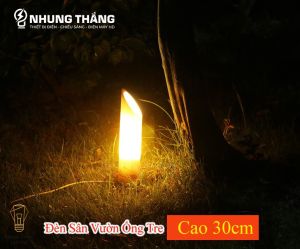 Đèn Sân Vườn Ống Tre Cao Cấp DSV-811 - Chất Liệu Gỗ Tre Bền Bỉ - Chống Nước IP44 - Sử Dụng Điện - Bảo Hành 12 Tháng - Có Video