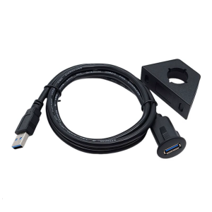 Waterproof USB3.0 Male To Female Extension Cable For Car Audios 5Gbps High Speed Data Transfer Durability PVC Materials