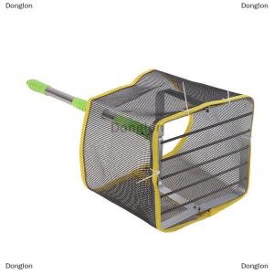 [COD] Donglon ที่จับปิงปองทรงสี่เหลี่ยมปรับมุมได้180องศาแบบพกพาอุปกรณ์เก็บลูกบอลทำจากสเตนเลสสตีลยืดหดได้