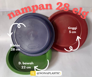 Nampan 28 Elegant Modern diameter 28 cm serbaguna paket 1 pcs- paket 300 pcs