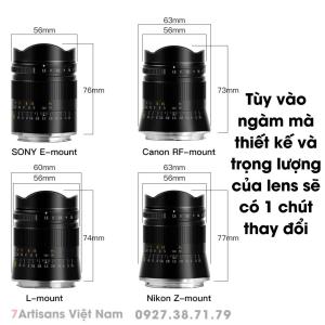 Ống kính TTArtisan 21mm F1.5 Lens góc rộng Full Frame cho Leica M Leica L Sony Canon RF Nikon Z - Tặng kèm Hood