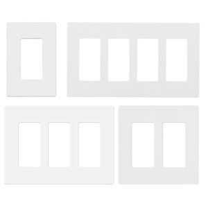 Flush Mount Electrical Wall Plate Smooth Surfaces Electrical Wall Plate Screwless Electrical Switches Plate Cover for Home