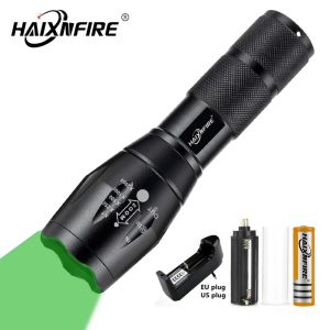 Haixnfire G700 Xpe Green LED Flashlight Lantern Fishing Lighting Outdoor Camping Lantern