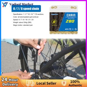 Mountain Bicycle Chain Parts - Anti-Rust Variable Speed Chains for All Weather Cycling
