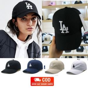 Topi LA Los Angeles mantap/Terbaru Topi Baseball Distro Topi Bordir LA Los Angeles Tengah Hip Hop Korea Berkualitas / topi terbaru 2021 real pict