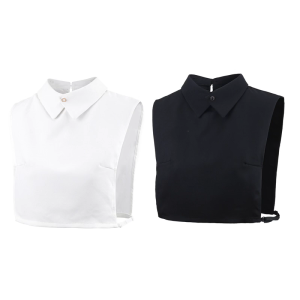 Multiuse Lapel Neck Collar Easy to Wear Decorative False Collar Neckwear for Office Women Formal Outfit Accessory