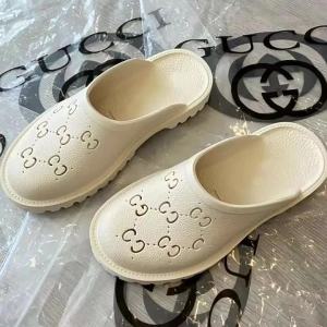 [Free Shipping] New G-brand closed-toe clogs flat-soled fashionable versatile breathable non-slip odor-resistant suitable for indoor and outdoor wear slip-on slippers