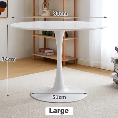 Homelife Nordic Coffee Round Tables Desk Leisure Side Table Furniture Dining Table Balcony Center Desk