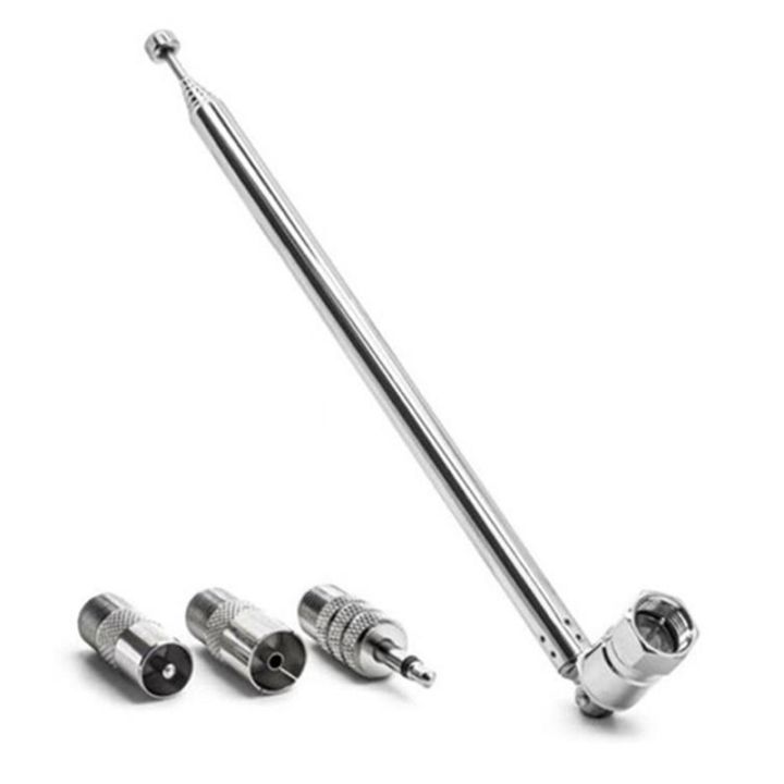 【PUR】-Rod Antenna 3.5mm Adapter FM Radio Antenna Replacement Telescopic ...