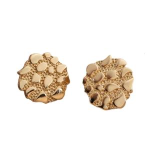 Stylish Gold Geometric Studs Alloy Highlighting Irregular Shape Earring for the Modern Womans Everyday and Formal Looks