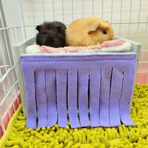 FUYEKN 2pcs Breathable Hamster Cage Curtain Comfortable Soft Guinea Pig House Door Curtain Decorative Washable Hamster Hide House Curtain Rat