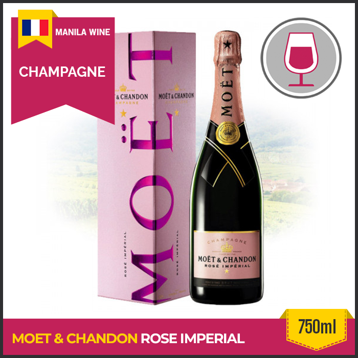 Moët & Chandon - Rosé Impérial - 750ml (with box) | Champagne | Lazada PH