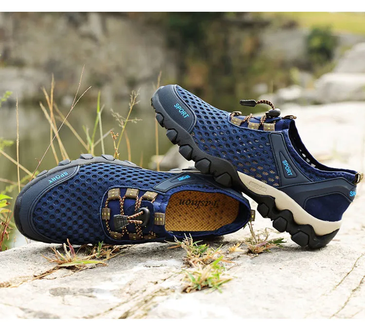 Men's mesh quick dry breathable light best sale outdoor hiking water shoes