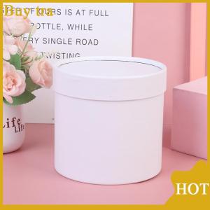 [Buytra] 1 PC Round Flower Paper Boxes Hold The Bucket Gift Packaging Box Party Gift Box