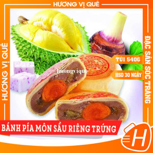 Bánh Pía Môn Sầu Riêng Trứng Lập Hưng Sóc Trăng - Cây 4 Cái 520g - Đặc Sản Sóc Trăng