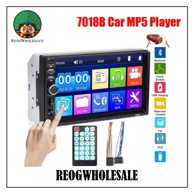 7018B 7010B Head Unit Double Din 7 Inch Bluetooth Audio Car MP3 MP5 Player In Touch Screen Radio Dan Kamera Mundur Mobil